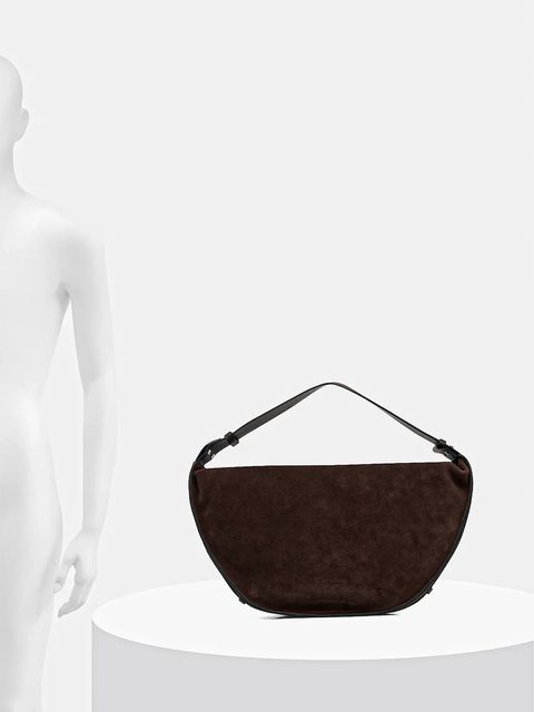 Marc O'Polo torebka zamszowa kolor brązowy 5000009151