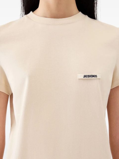 Jacquemus logo-patch t-shirt - Neutrals