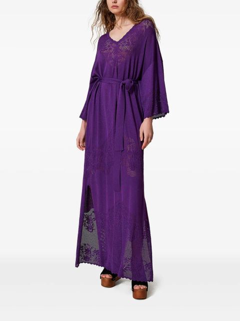 TWINSET belted dress - Purple - zdjęcie produktu nr 2