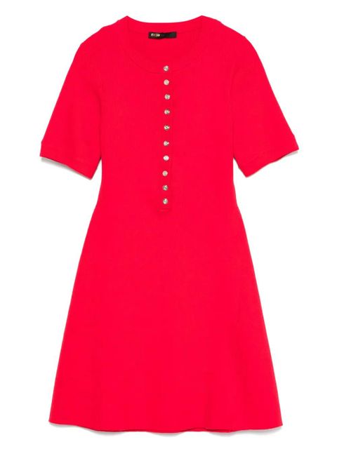 Maje ribbed-knit mini dress - Red - zdjęcie produktu nr 1