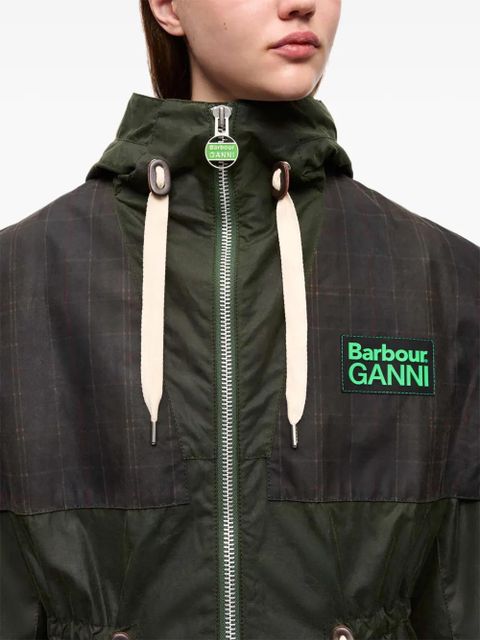 GANNI x Barbour hooded coat - Green