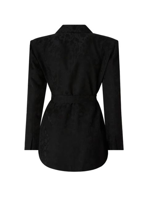 PINKO Castelnovo jacquard belted jacket - Black - zdjęcie produktu nr 2