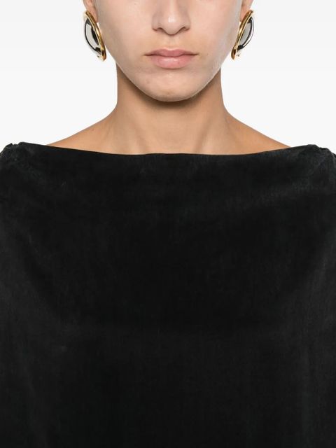 Magda Butrym boat-neck top - Black - zdjęcie produktu nr 2