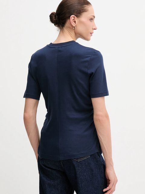 Calvin Klein Jeans t-shirt bawełniany damski kolor granatowy LV047D211G