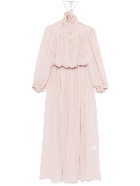 Blumarine floral-brooch maxi dress - Pink - zdjęcie produktu nr 1