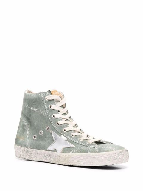 Golden Goose Francy high-top suede sneakers - Green - zdjęcie produktu nr 2
