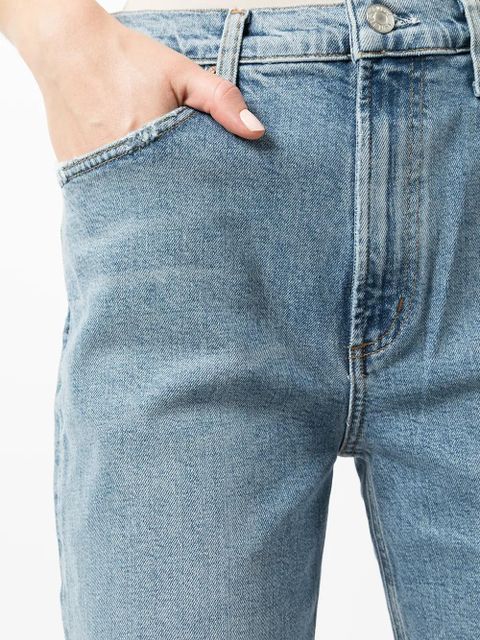 AGOLDE straight-leg ankle-length jeans - Blue