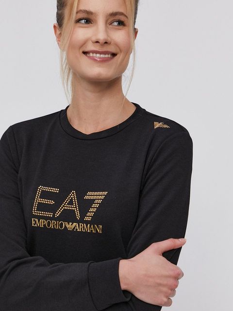 EA7 Emporio Armani bluza 8NTM45.TJ9RZ damska kolor czarny