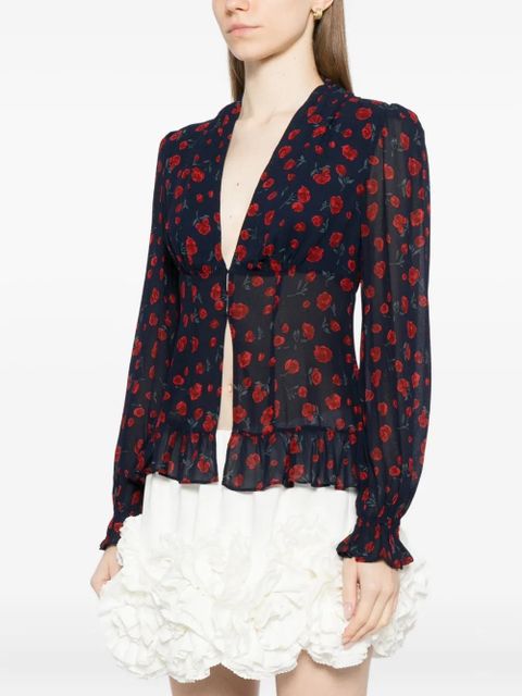 Reformation Mads oversized top - Blue