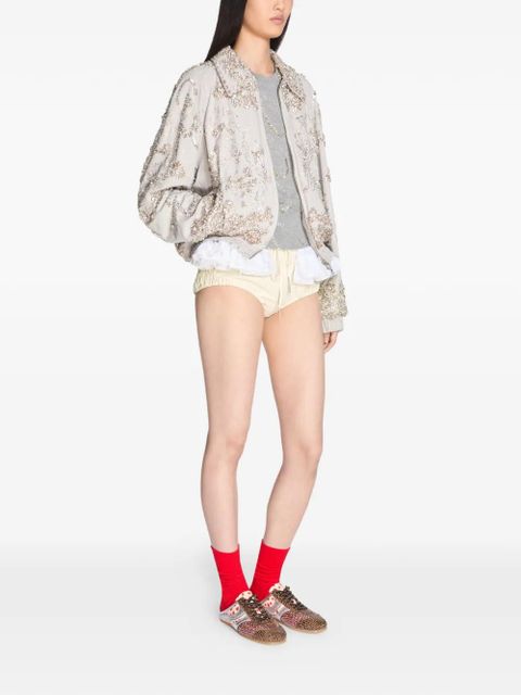 DRIES VAN NOTEN embroidered cotton jacket - Grey