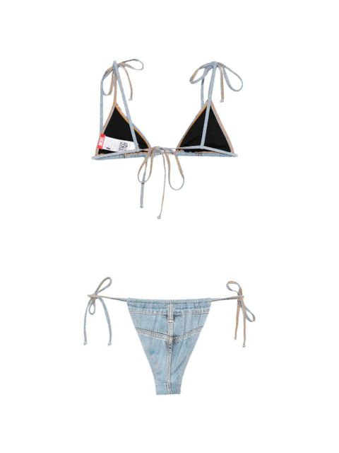 Diesel Jodie-Dnm triangle tie bikini - Blue