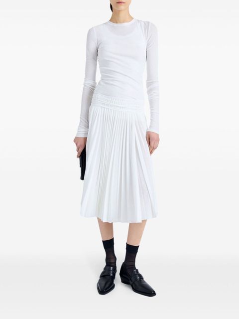 Proenza Schouler Margo pleated skirt - White - zdjęcie produktu nr 2