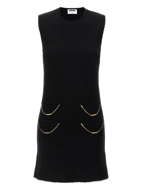 Moschino chain-embellished mini dress - Black - zdjęcie produktu nr 1