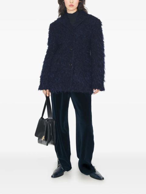 Tory Burch textured wool blazer - Blue - zdjęcie produktu nr 2