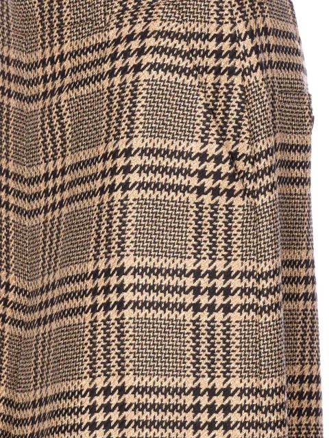 Saint Laurent checked-pattern crop trousers - Neutrals - zdjęcie produktu nr 2