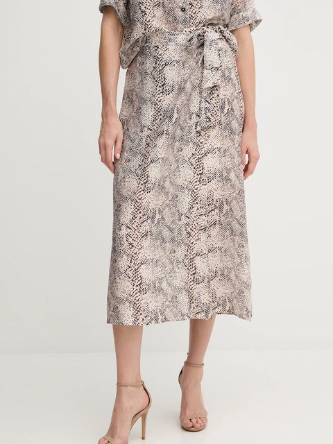 Marc Aurel spódnica kolor beżowy midi rozkloszowana 2267-1010-93417 - zdjęcie produktu nr 1