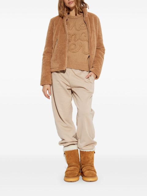 Moncler logo-embroidered cotton sweatshirt - Brown - zdjęcie produktu nr 2