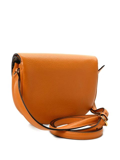 Ferragamo flap leather shoulder bag - Brown