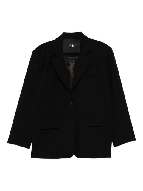 Eleh single-breasted cotton jacket - Black - zdjęcie produktu nr 1