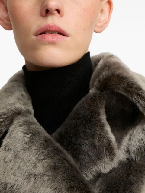 Yves Salomon wool double-breasted coat - Grey