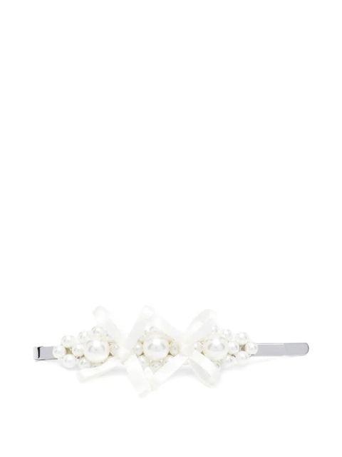 Simone Rocha bow-embellished hair clip - White - zdjęcie produktu nr 1