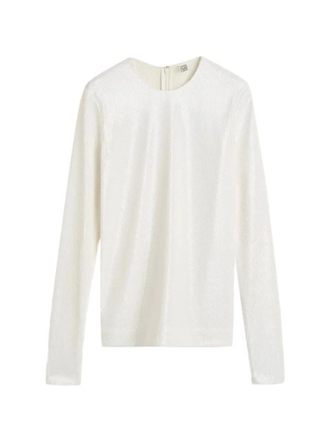 TOTEME sequined blouse - White - zdjęcie produktu nr 1