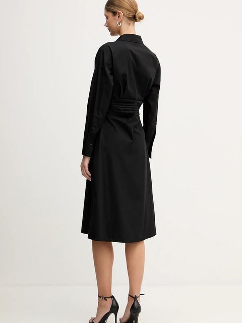 BOSS sukienka bawełniana Drepil