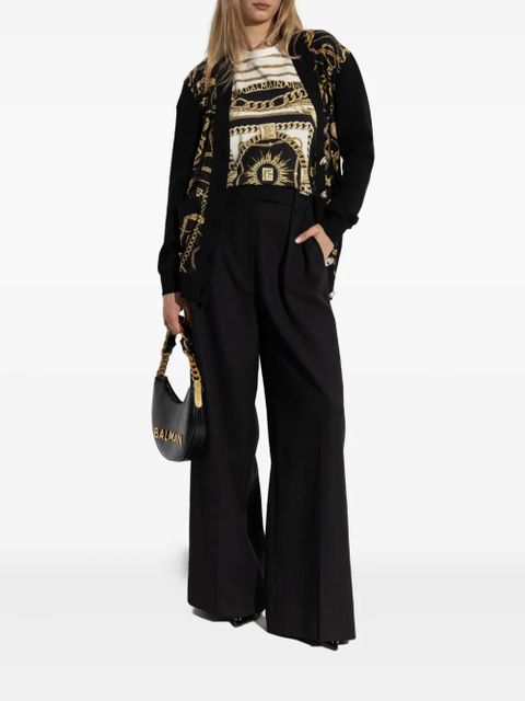 Balmain baroque-pattern T-shirt - Black - zdjęcie produktu nr 2