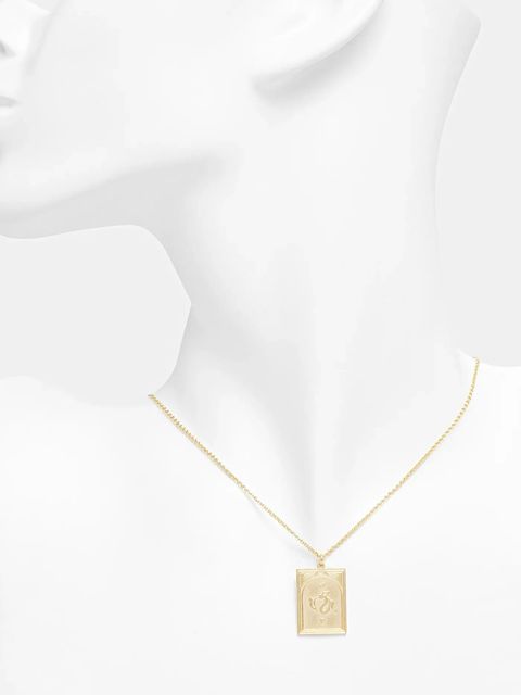 Tom Wood naszyjnik srebrny pozłacany Tarot Lovers Pendant Gold