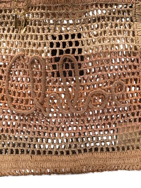 Chloé raffia tote bag - Neutrals