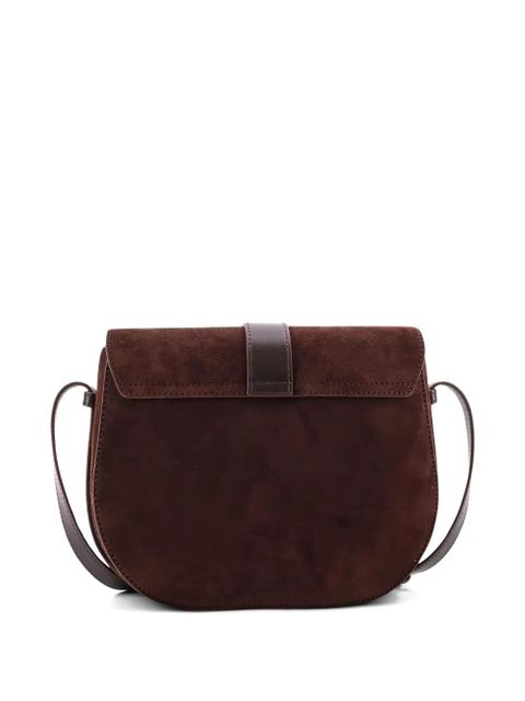 STAUD Bella Saddle flap closure crossbody bag - Brown