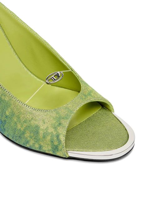 Diesel D-Diam's Sa distressed sandals - Green