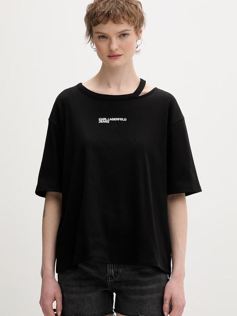 Karl Lagerfeld Jeans t-shirt damski - zdjęcie produktu nr 2