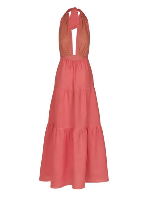 Johanna Ortiz Twilight tiered maxi dress - Pink - zdjęcie produktu nr 2