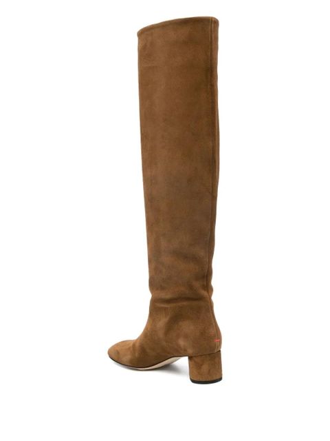 Aeyde suede knee-high boots - Brown