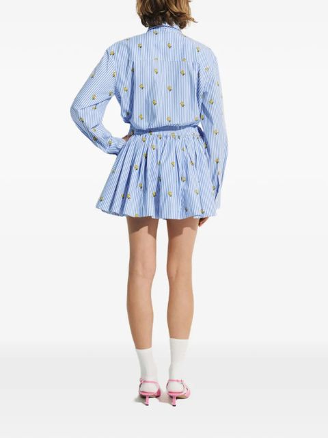 Essentiel Antwerp Peanuts™ print striped shorts - Blue