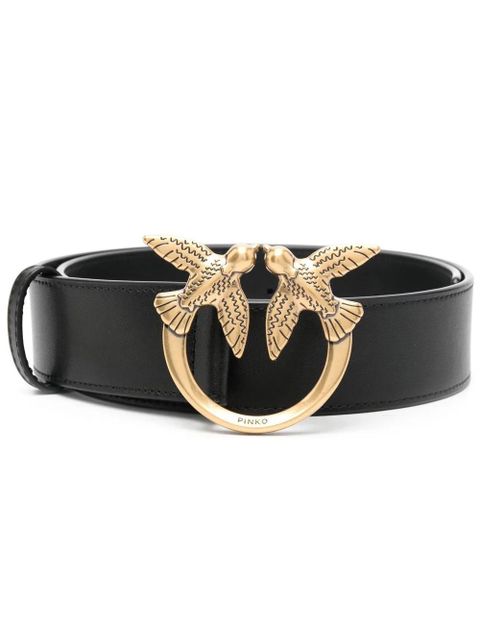 PINKO Love leather belt - Black - zdjęcie produktu nr 1