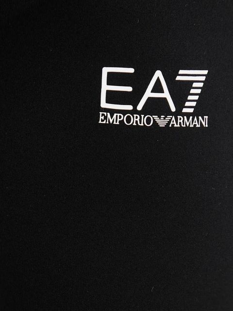 EA7 Emporio Armani legginsy treningowe kolor czarny gładkie AF12625.7W000232