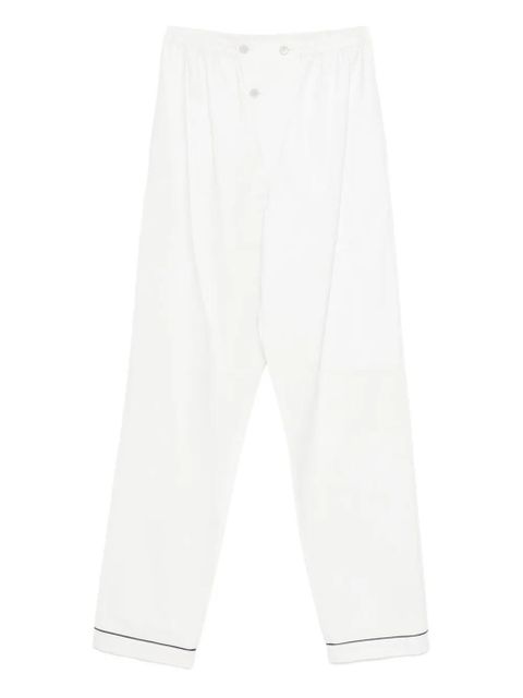 Prada button-fastening cupro trousers - White - zdjęcie produktu nr 1