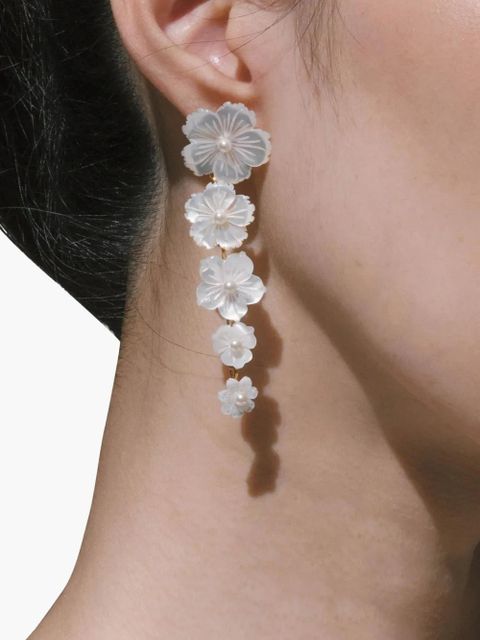 Jennifer Behr Chelsey earrings - White