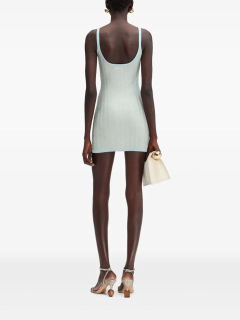 Jacquemus knitted mini dress - Blue