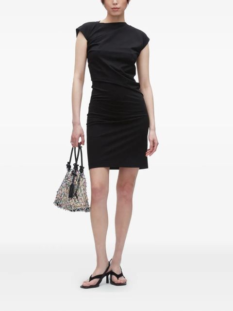 3.1 Phillip Lim draped cap-sleeve dress - Black - zdjęcie produktu nr 1