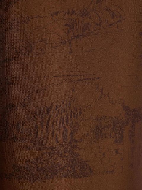 Max Mara printed trousers - Brown