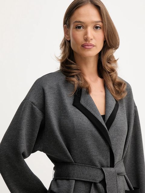 Joseph Ribkoff legginsy lounge z domieszką wełny damski kolor szary 253223 - zdjęcie produktu nr 2