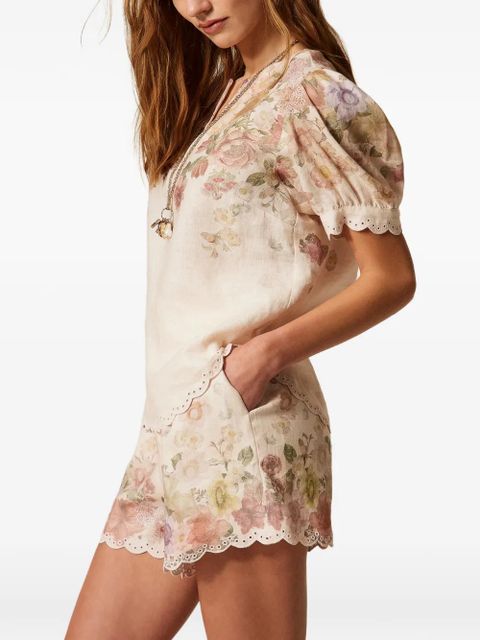 TWINSET floral-print blouse - Neutrals