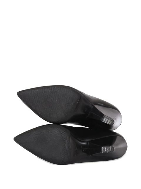 Saint Laurent Pre-Owned pre-owned 90mm leather ankle boots - Black