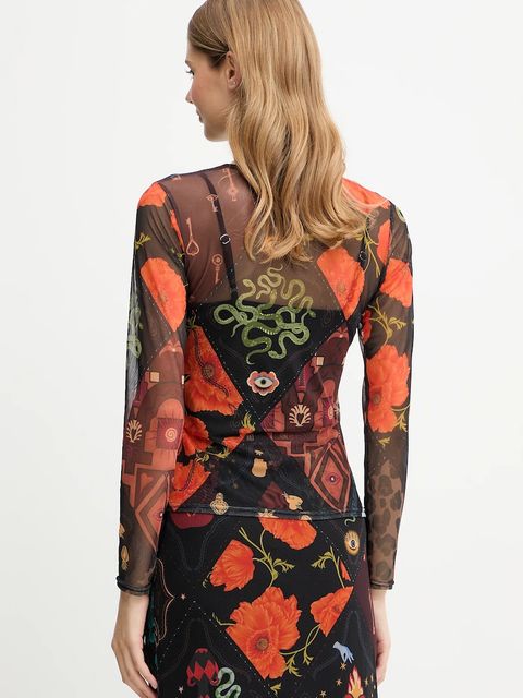 Never Fully Dressed longsleeve damskie kolor czarny NFDTO1941 - zdjęcie produktu nr 2