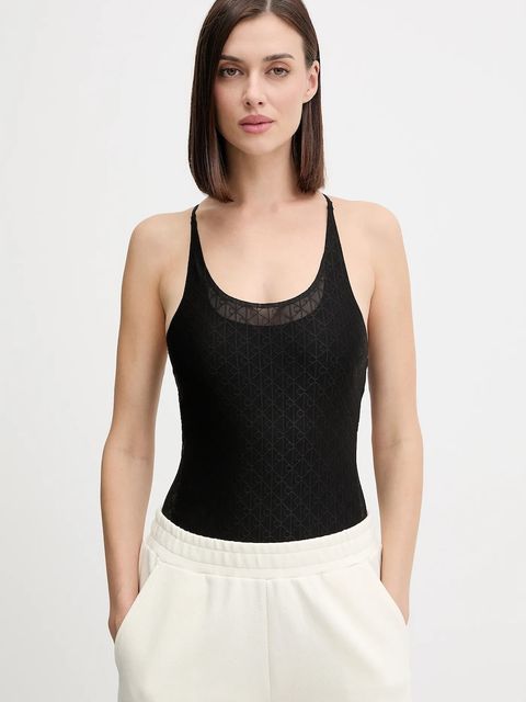 Calvin Klein Performance body kolor czarny odkryte plecy LVGWF5K114