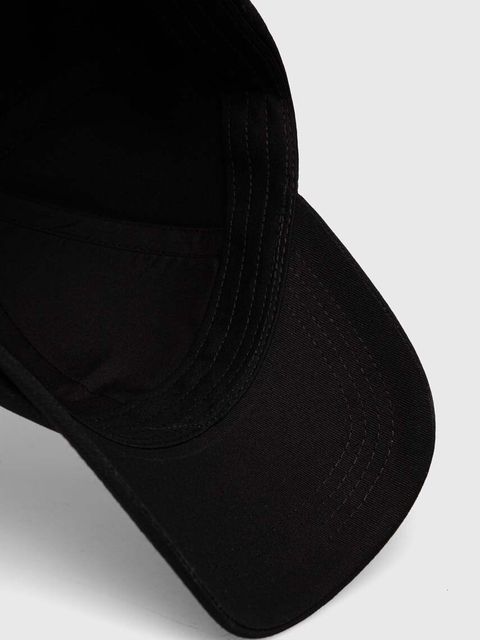 Karl Lagerfeld czapka z daszkiem bawełniana kolor czarny