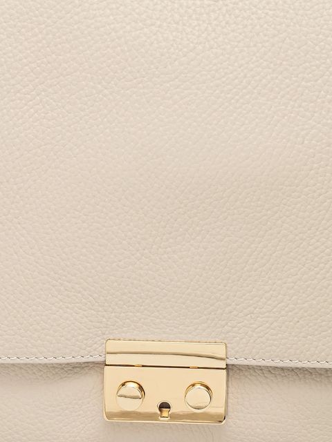 Answear.LAB plecak skórzany damski kolor beżowy mały gładki